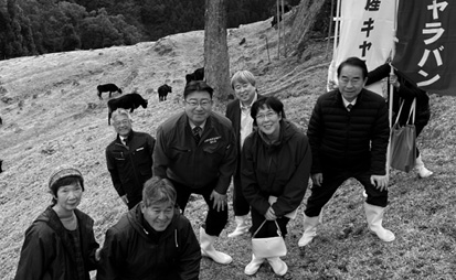 2025.3.8 宮崎県日之影町の岩田山岳牧場を視察