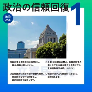 シェア画像: 政治の信頼回復