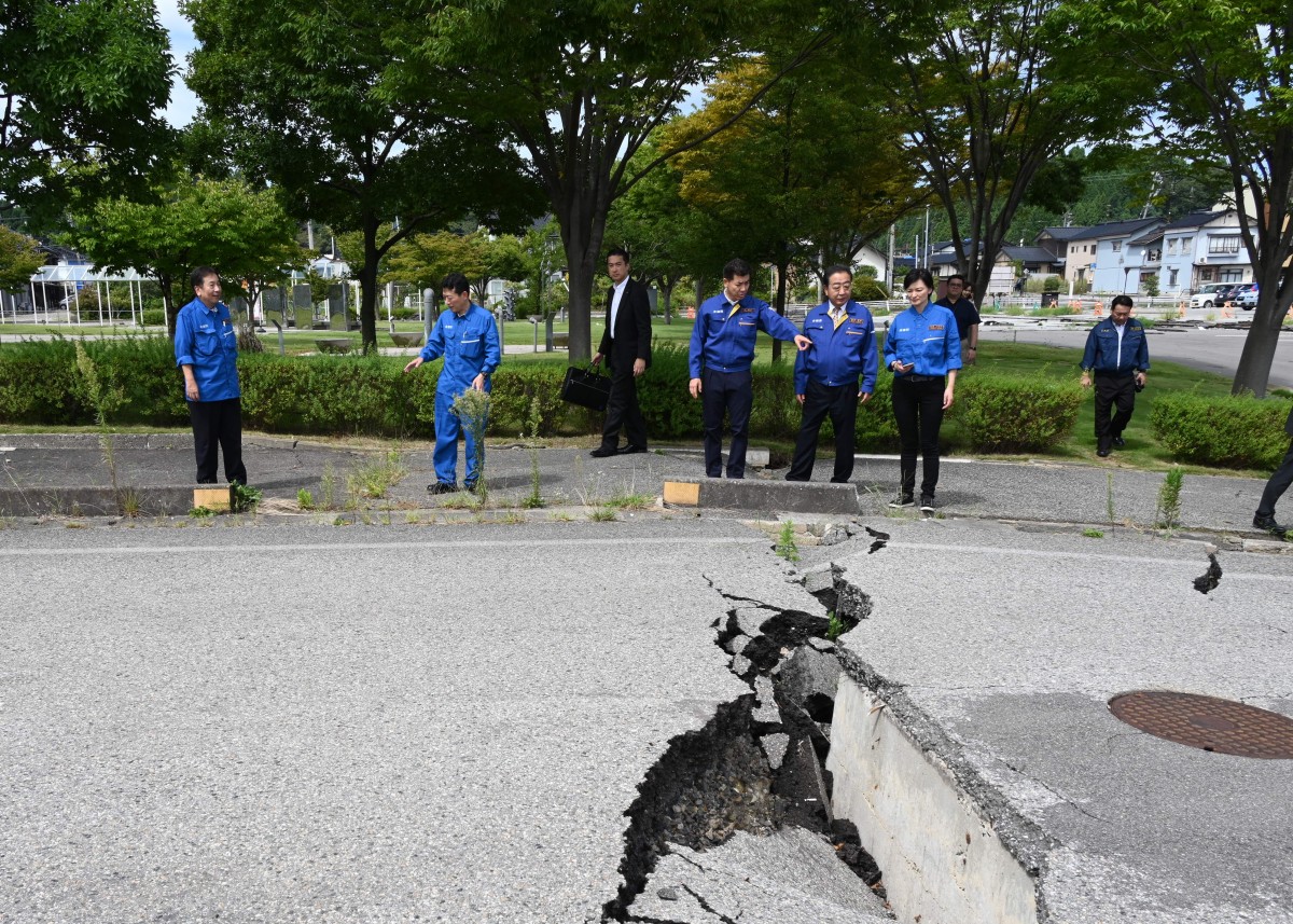 代表選挙】「被災地の復旧・復興に全力を尽くす」4候補者が能登半島