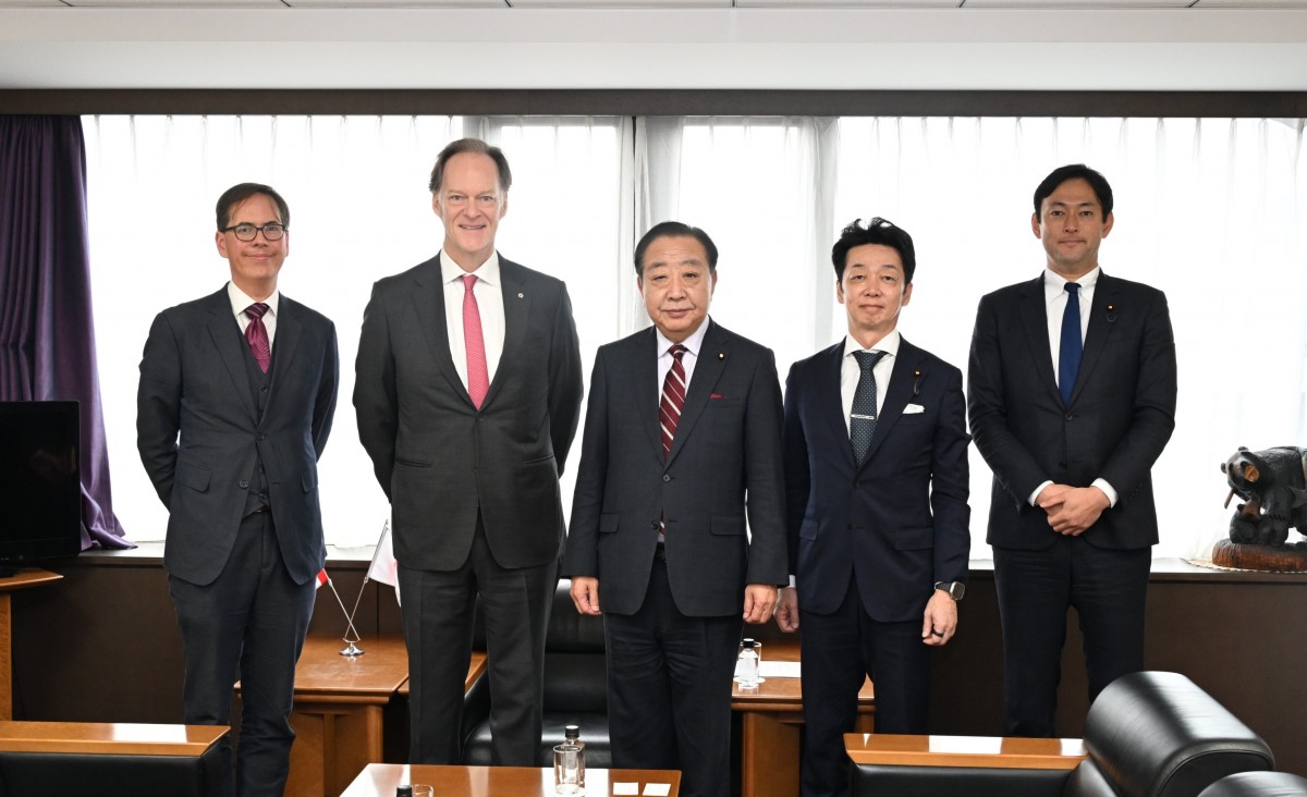 国際局】野田代表、マッケイ駐日カナダ大使と意見交換 - 立憲民主党
