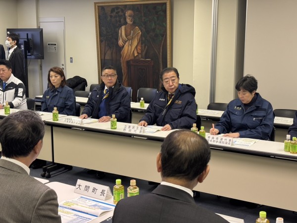 野田代表、青森県むつ市の青森県東方沖地震被災現場を視察 ― 病院機能の早期復旧に向け国へ後押し ―