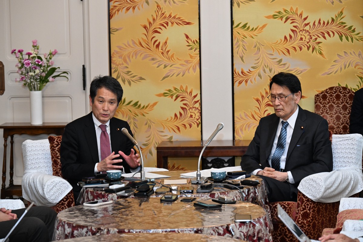 企業・団体献金禁止法案の膠着状況の打開に向け、政治改革に関する協議