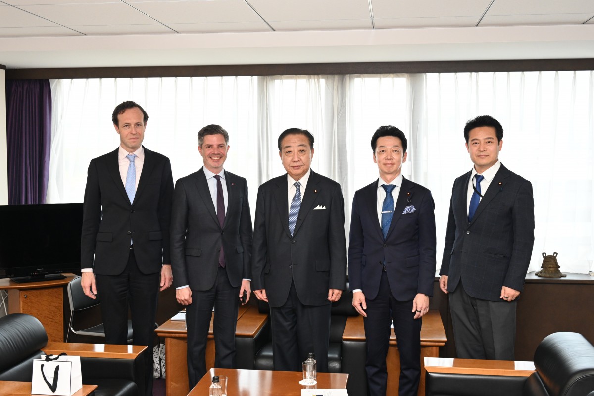 野田代表、駐日ベルギー大使と意見交換 - 立憲民主党