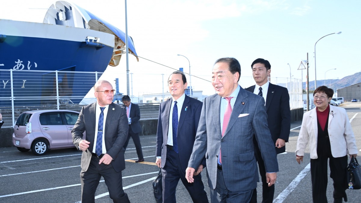 徳島】野田代表 人流・物流を支える地域フェリーの存続問題など