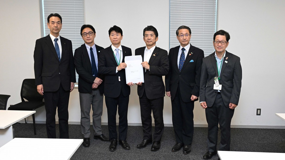 重徳政調会長、全国知事会「参議院選挙における合区の解消」の要請を