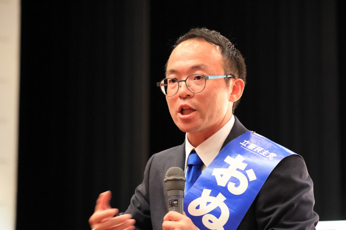 茨城】おぬまたくみ候補「理不尽を正す政治を」野田代表と力強く訴え