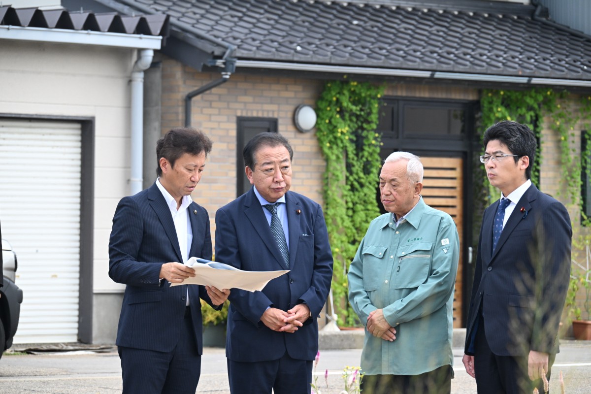 富山】能登半島地震復興状況を視察「完全に復興するまで添い遂げるのが