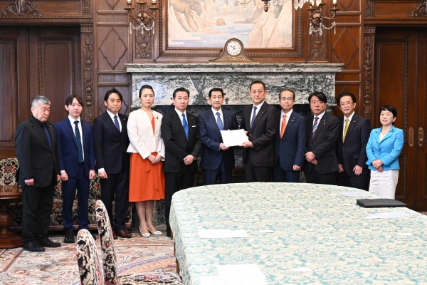 「国会の正常化及び充実した審議を求める」野党9党国対委員長が申し入れ