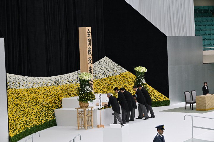 20260815全国戦没者追悼式に出席する水岡俊一代表