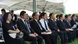 平和記念式典に参列する水岡俊一代表