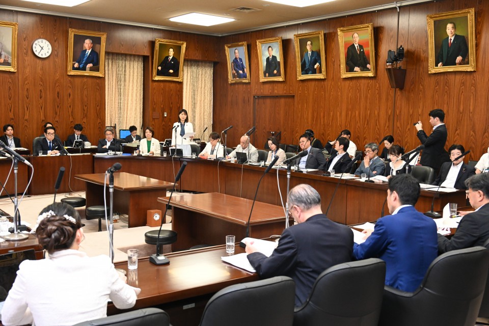 20260709参内閣委員会で質問に立つ塩村あやか議員