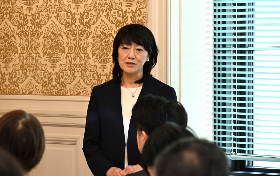 20261009参院議員総会で代表質問登壇の決意語る三上えり議員