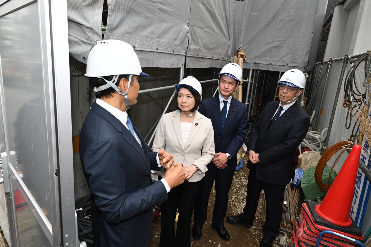 東京】中東情勢、建設業への影響に関し3党代表で視察「現状踏まえ