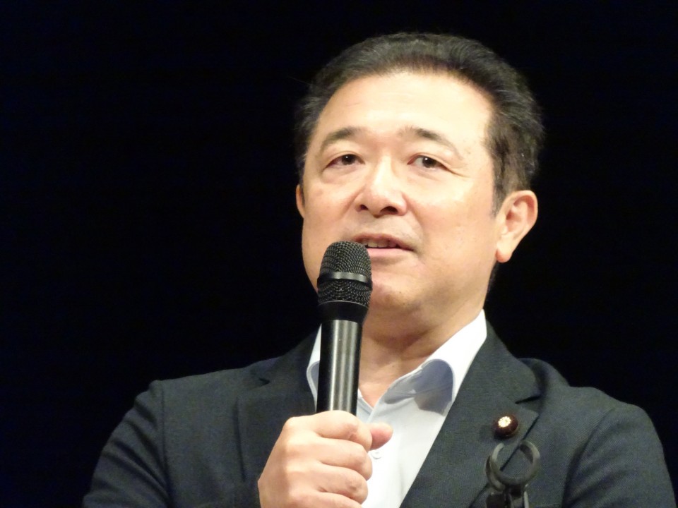20260915　「2026全国高齢者集会」で森本真治選挙対策委員長があいさつ