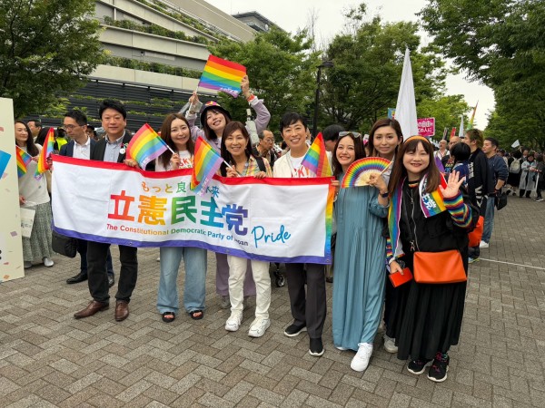 Tokyo Pride 2026に参加　辻元清美ジェンダー平等推進本部長が「結婚の平等の法制化へ、愛は勝つ！」と訴え