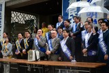 2026年5月25日　自治労の国会請願に駆け付けた吉田忠智議員ら