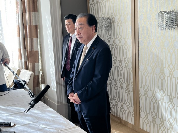 「比較第一党を目指し、中道政権をつくるという目標を掲げながら衆院選の準備を加速したい」野田代表