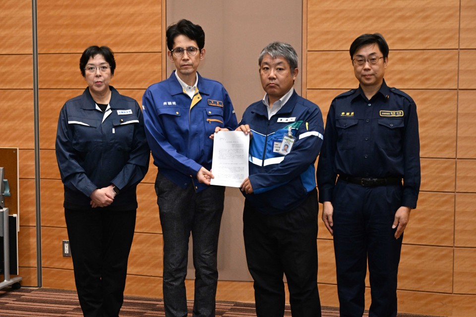 令和8年熊本地震に関する申し入れを手交