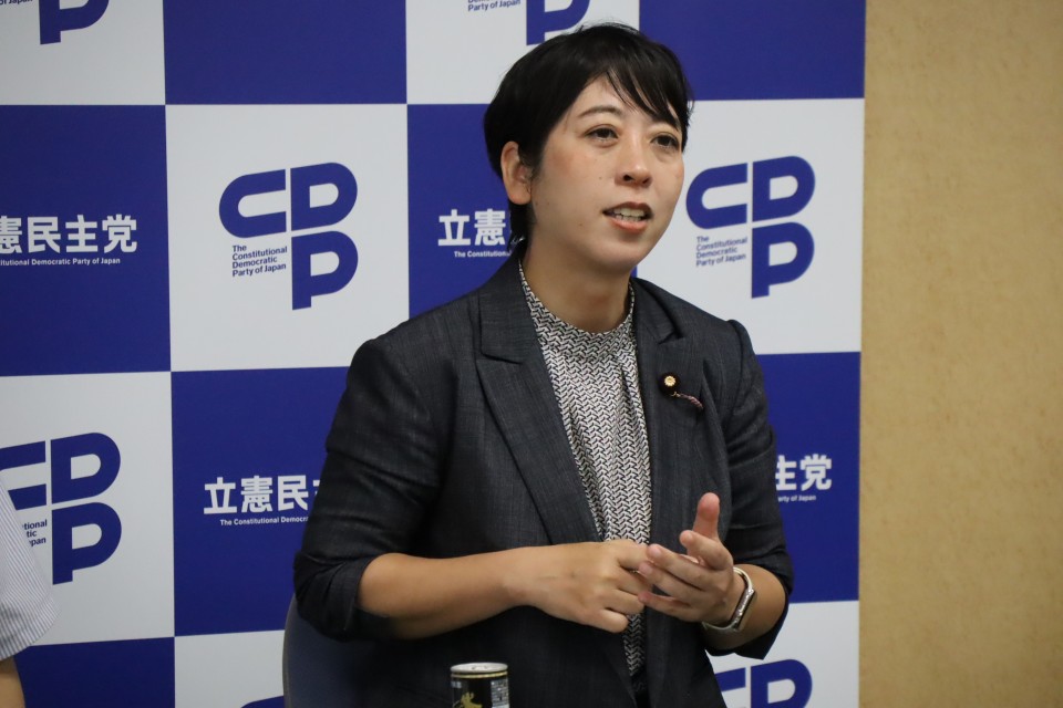 20260909　NPO法人Mielka（ミエルカ）と党青年局の意見交換で話す山内佳菜子参院議員
