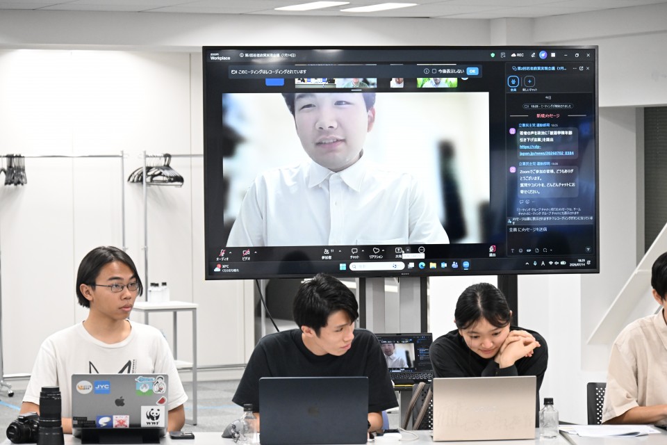 (テレビ内)後藤道行 りっけんユース代表 テレビ内が後藤道行りっけんユース代表