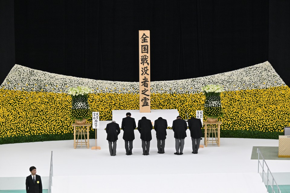 20260815全国戦没者追悼式に出席する水岡俊一代表