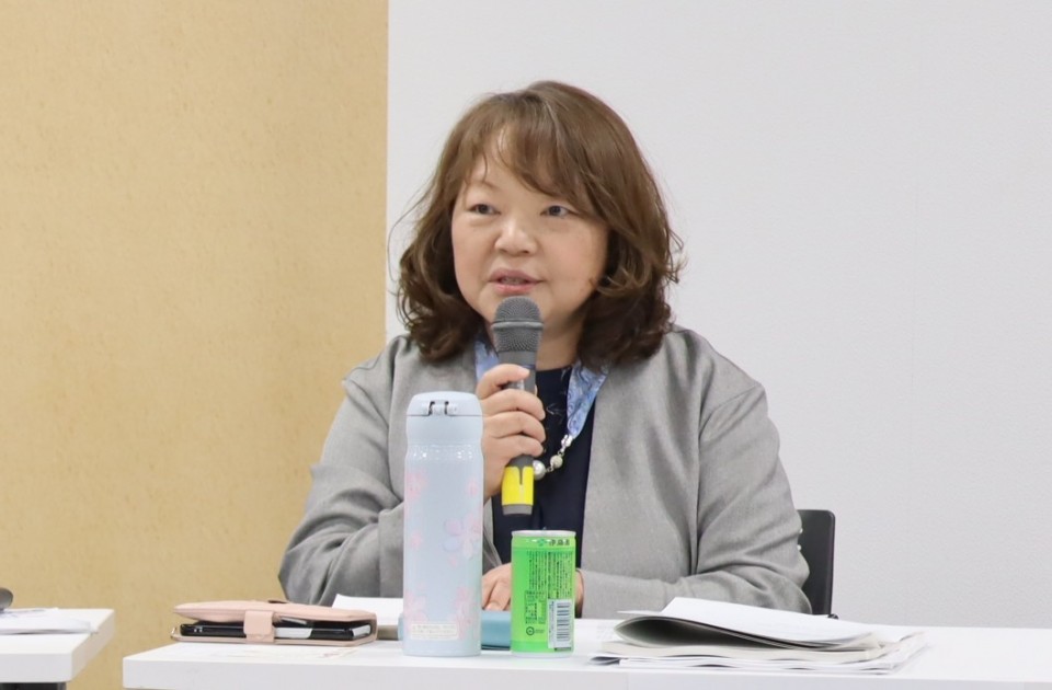 参加した連合本部の畠山薫総合政策推進局長