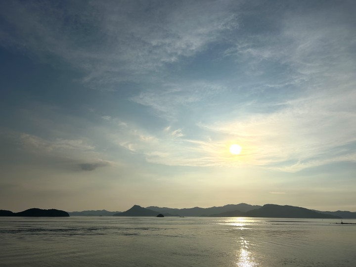 不知火海の夕暮れ