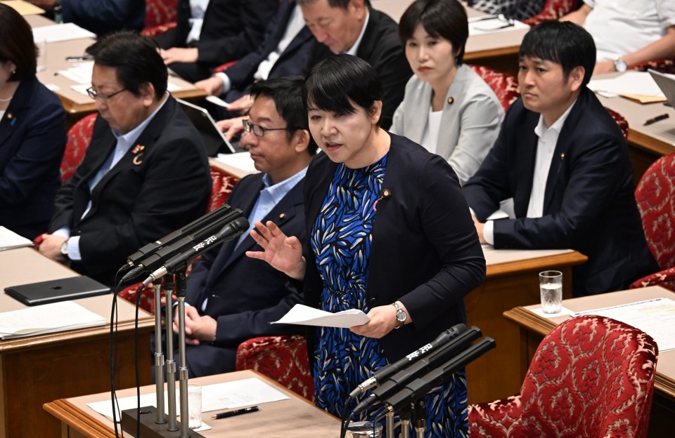 20260723参院沖北地方特委連合審査で質問する岸真紀子議員