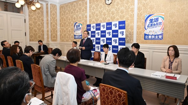【参院議員総会】「簗農水大臣は適格性を欠く」と水岡代表
