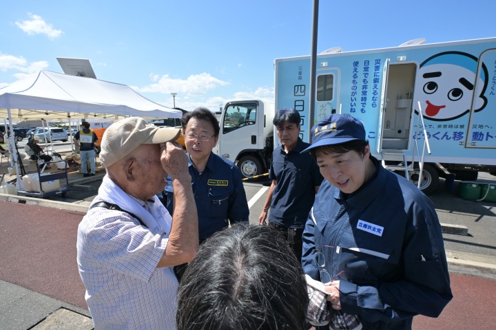 20260823田名部匡代幹事長、熊本地震視察