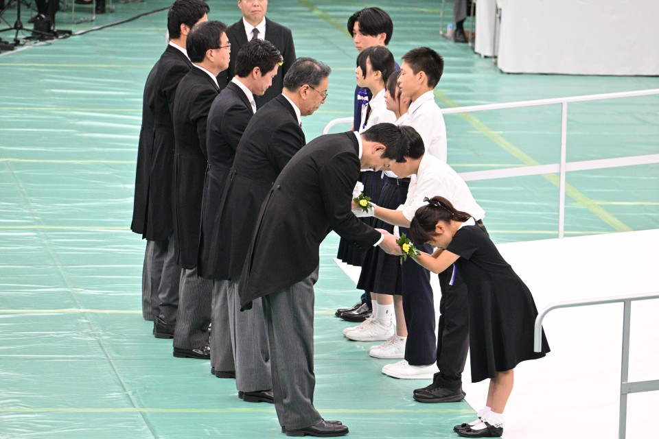 20260815全国戦没者追悼式に出席する水岡俊一代表