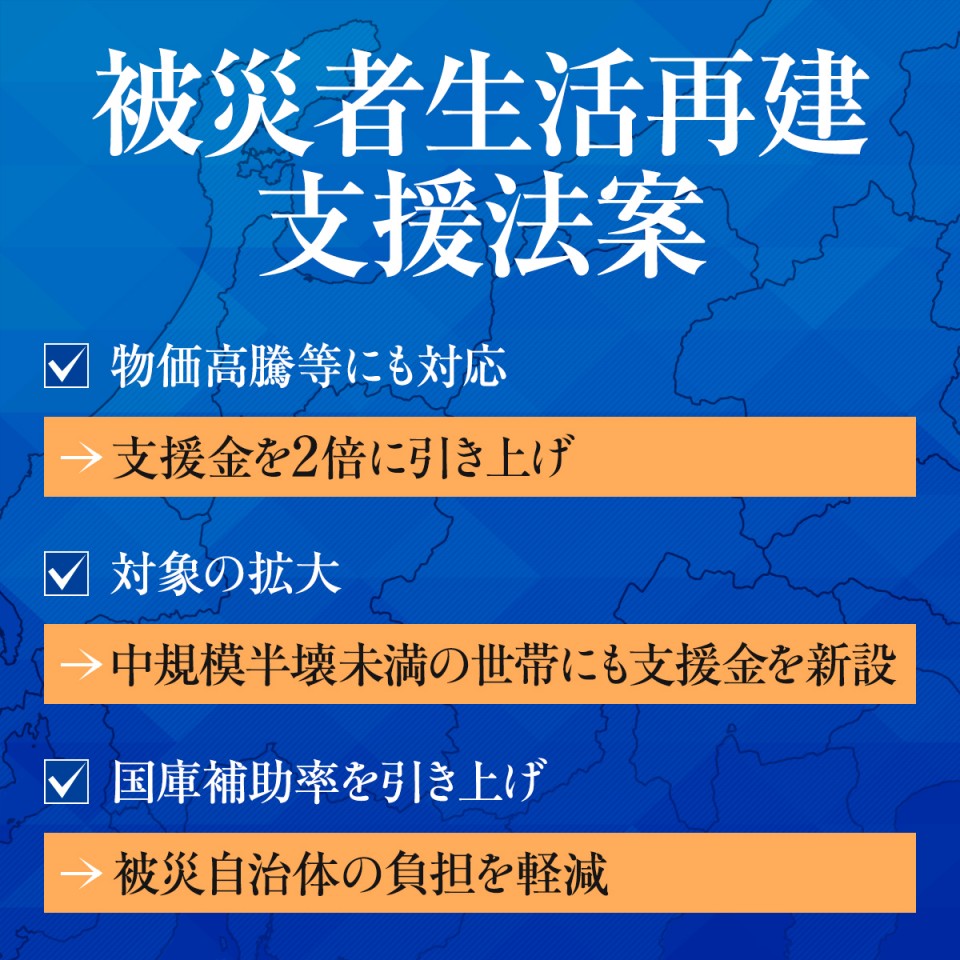 被災者生活再建支援法案