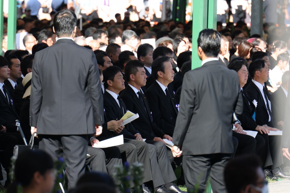 「広島市原爆死没者慰霊式並びに平和祈念式」（平和記念式典）　泉健太