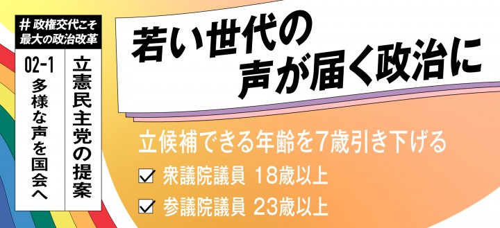 被選挙権年齢引き下げ