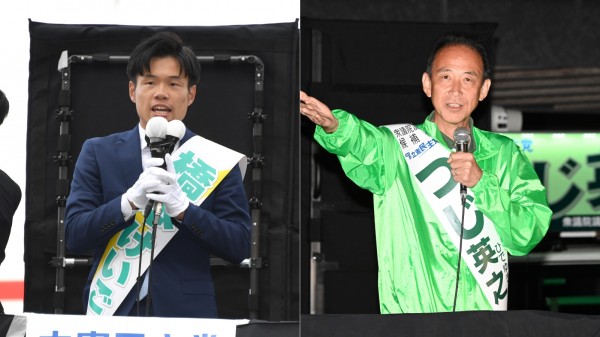 【衆院選】野田代表が、橋本けいご・兵庫9区、つじ英之・福井2区各候補と街頭で訴え